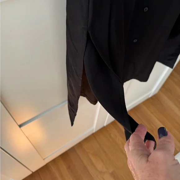 Old Navy Black Maxi ShirtDress, XL - Picture 4 of 14